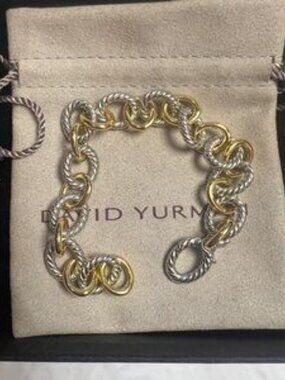 David Yurman Gold and Silver Bracelet